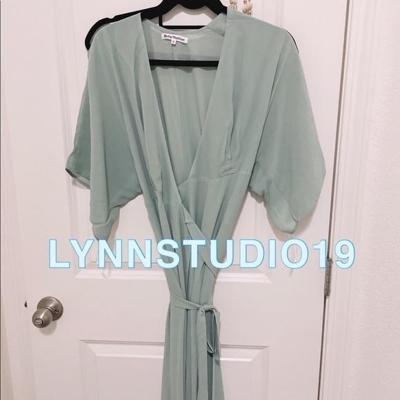 Reformation Winslow Dress Celadon - Picture 7 of 7